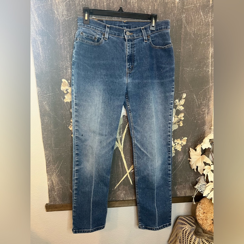 Levi’s Vintage‎ 505 Lower Rise Straight Leg Blue Jeans Sz 12 Petite (approx 29)